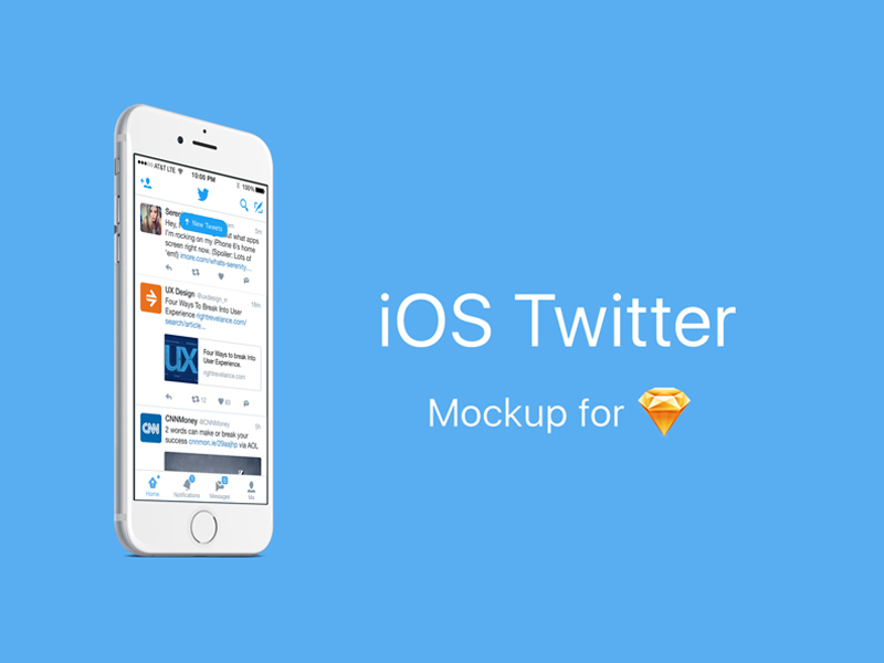 Download Ios Twitter Mockup Sketch Freebie Download Free Resource For Sketch Sketch App Sources