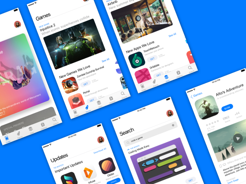 iOS 11 App Store Sketch freebie - Download free resource ...