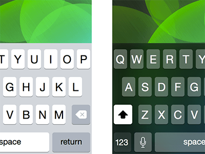 iOS 7 iPhone Keyboards