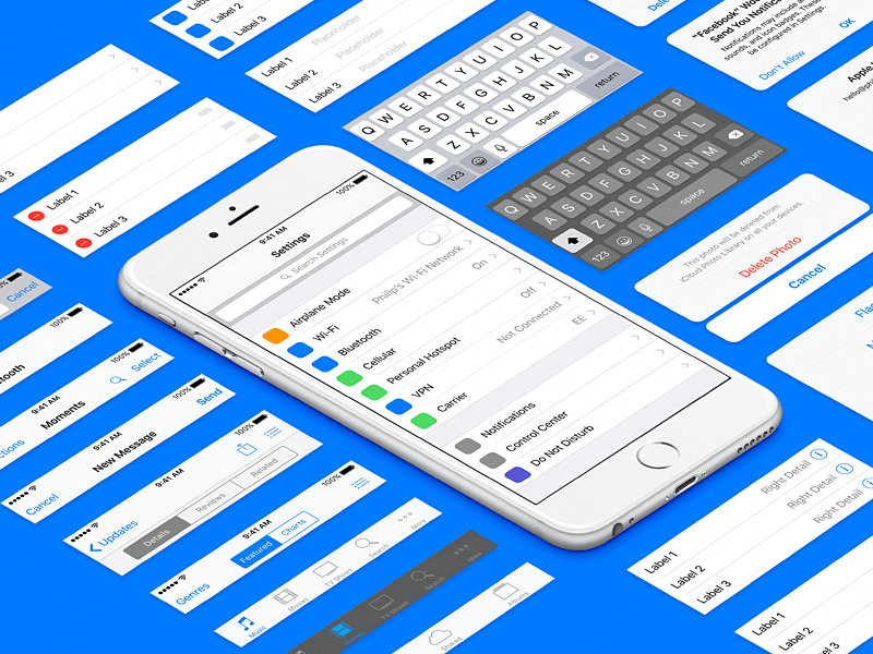 Savvy iOS Wireframe Kit Sketch freebie  Download free resource for Sketch   Sketch App Sources