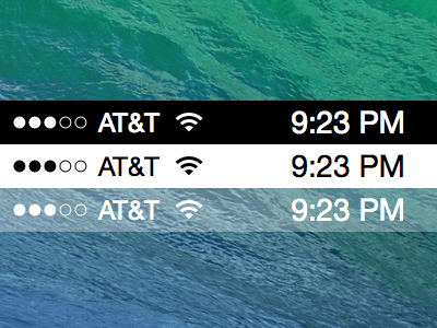 iOS 7 Status Bars