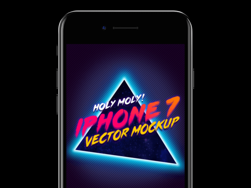 iPhone 7 Vector Mockup