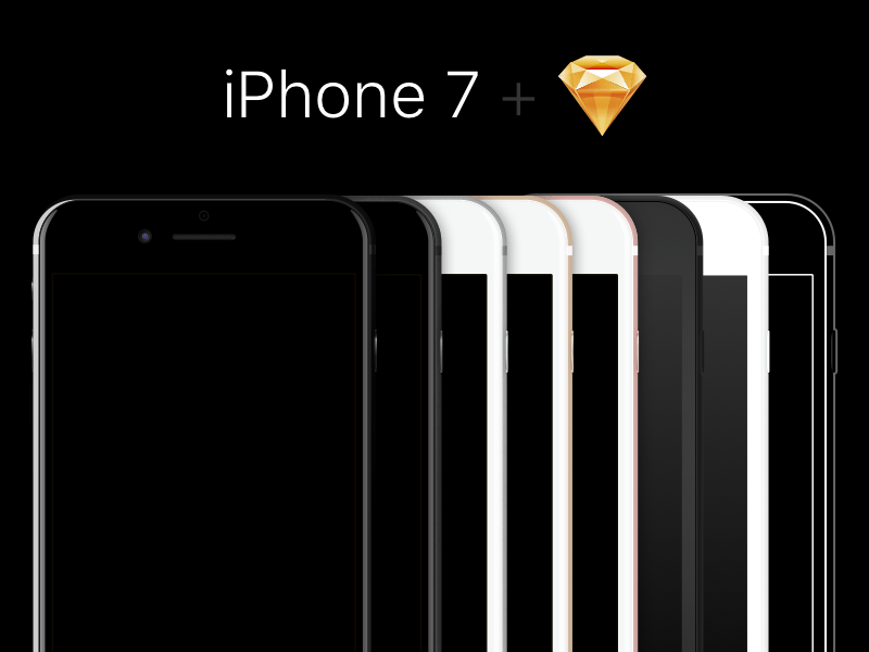 Free iPhone 7 Sketch Mockup by ΛΝØFF on Dribbble