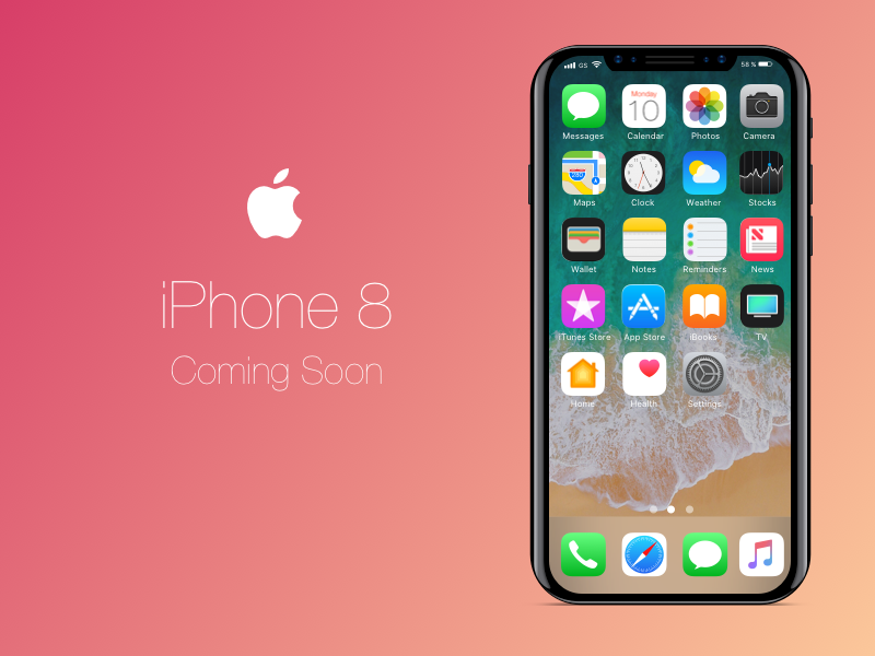 iPhone 8 Concept Mockup