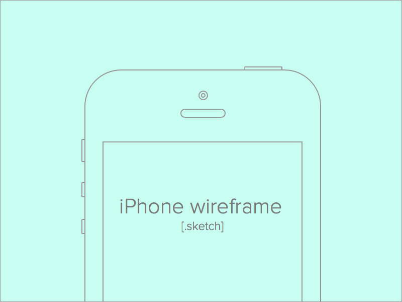 Apple iPhone Wireframe Sketch freebie - Download free ...