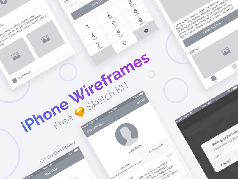 iPhone Wireframes