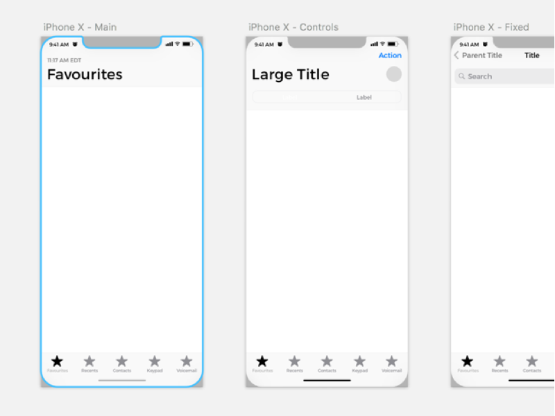 iPhone X Wireframe Kit Sketch freebie Download free iPhone X Wireframe Kit Sketch freebie Download free