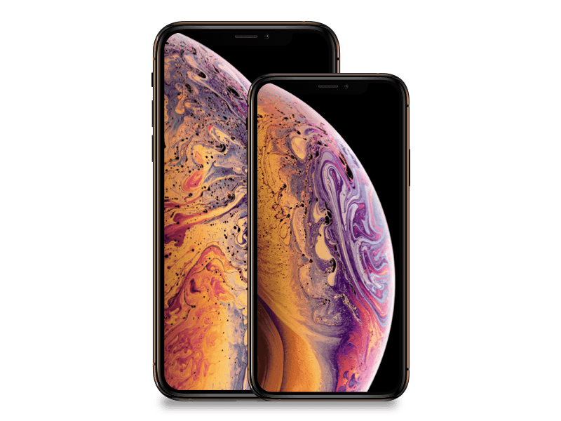 iPhone mockup #426: iPhone XS and iPhone XS Max