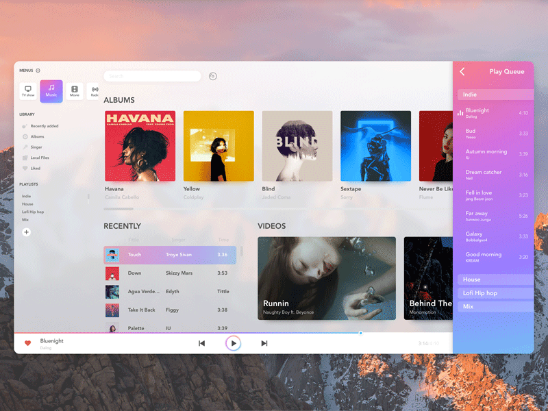 iTunes Redesign Concept