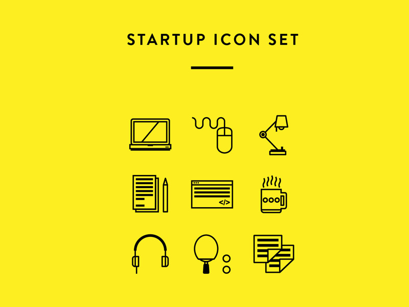 Startup Icon Set