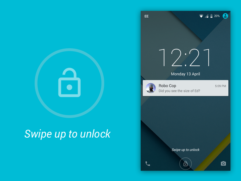 Lollipop Lock Screen