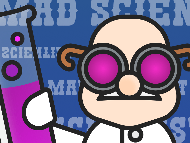 Mad Scientist Illustration