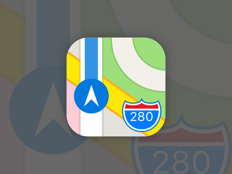 iOS 11 Maps Icon