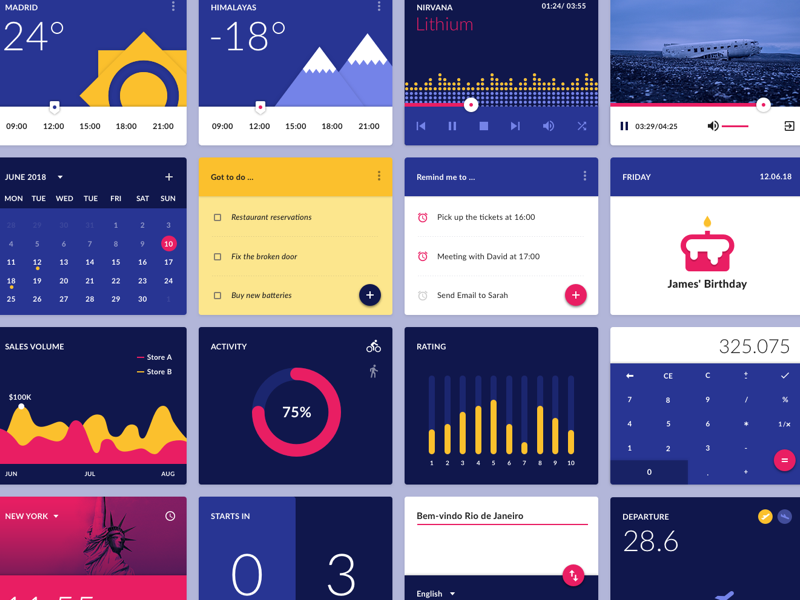 Material Design Widgets Pack