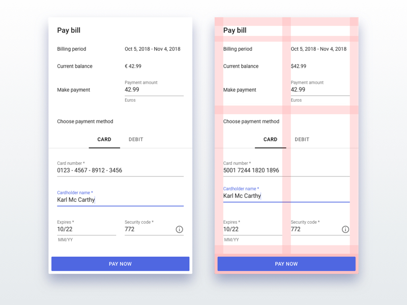 Material Payment Dialog