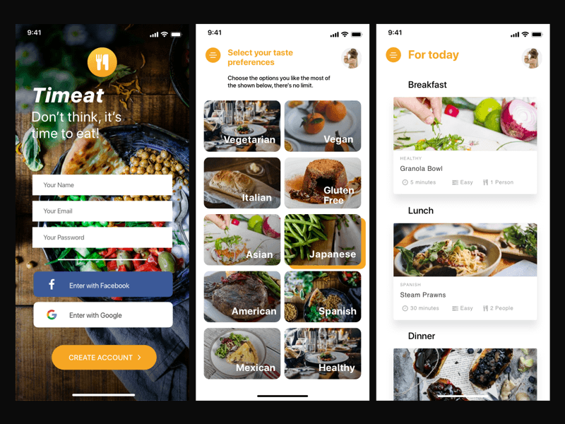 Meal Plan Concept App