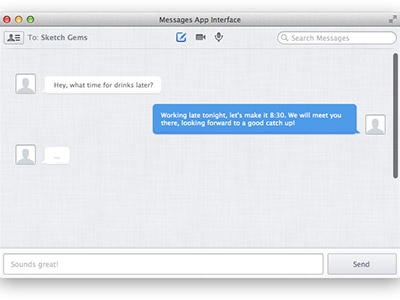 Messages App Interface