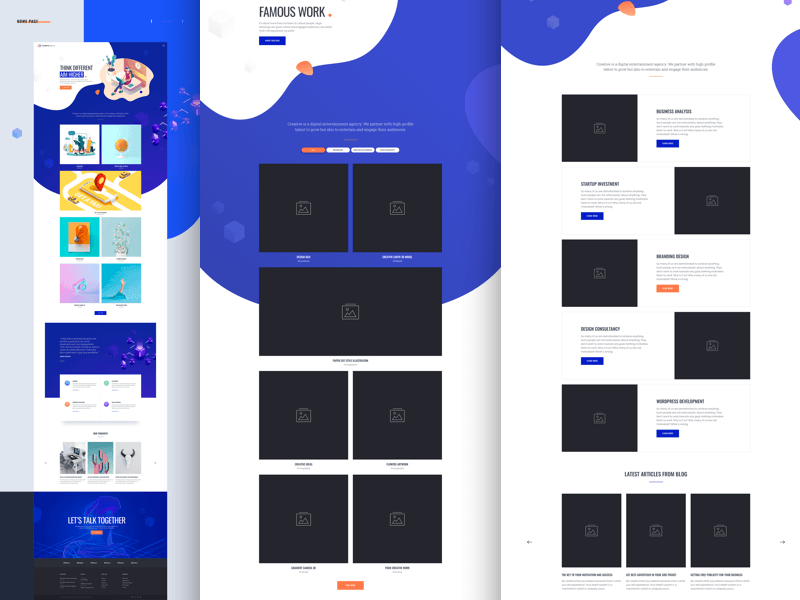 Mi Creative Agency Template Sketch Freebie Download Free Resource For Sketch Sketch App Sources