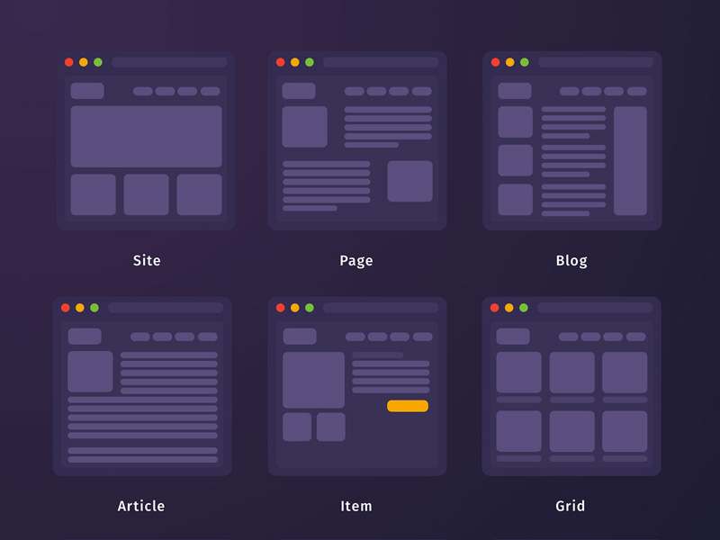 Mini Wireframes