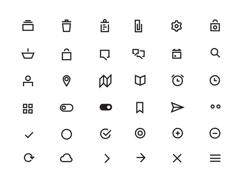 Minima Line Icons