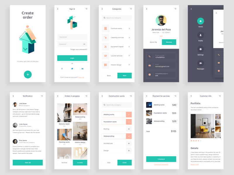 Social App UI Kit - Sketch Mobile App Design - Download Sketch Resource