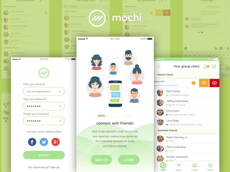 Chat UI idea #59: Mochi - Chat UI Kit