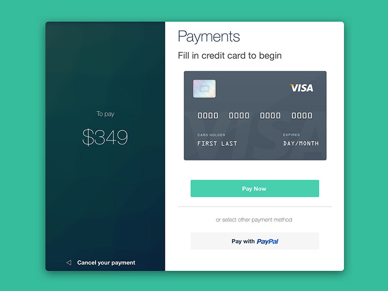 Payment UI Sketch freebie - Download free resource for ...