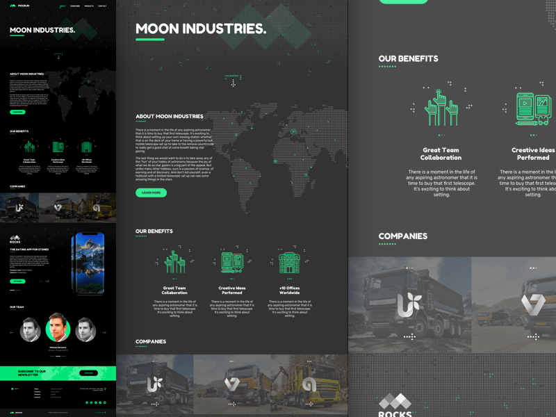 Moon Landing Page