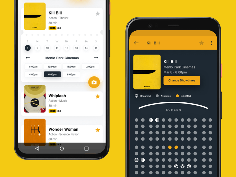 Movie Tickers and Booking App Sketch freebie - Download free resource for  Sketch - Sketch App Sources