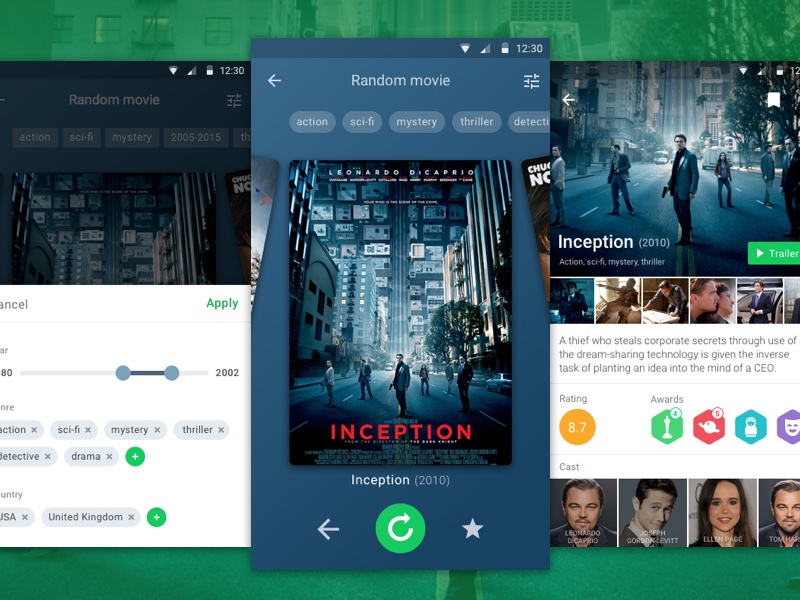Android Movie Randomizer App Concept