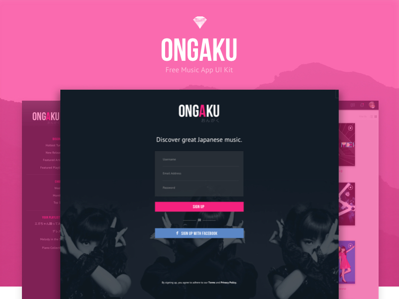 Ongaku - Music App UI Kit