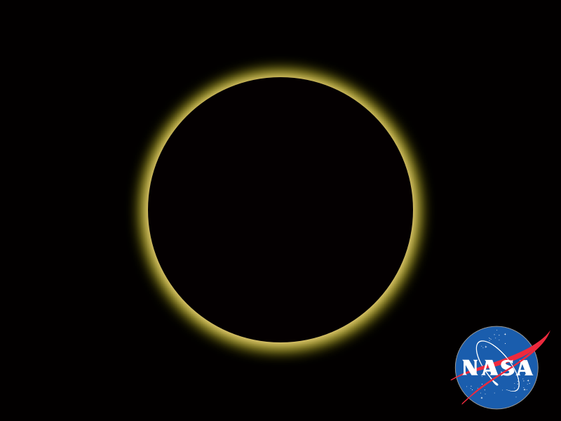 NASA Logo and Solar Eclipse