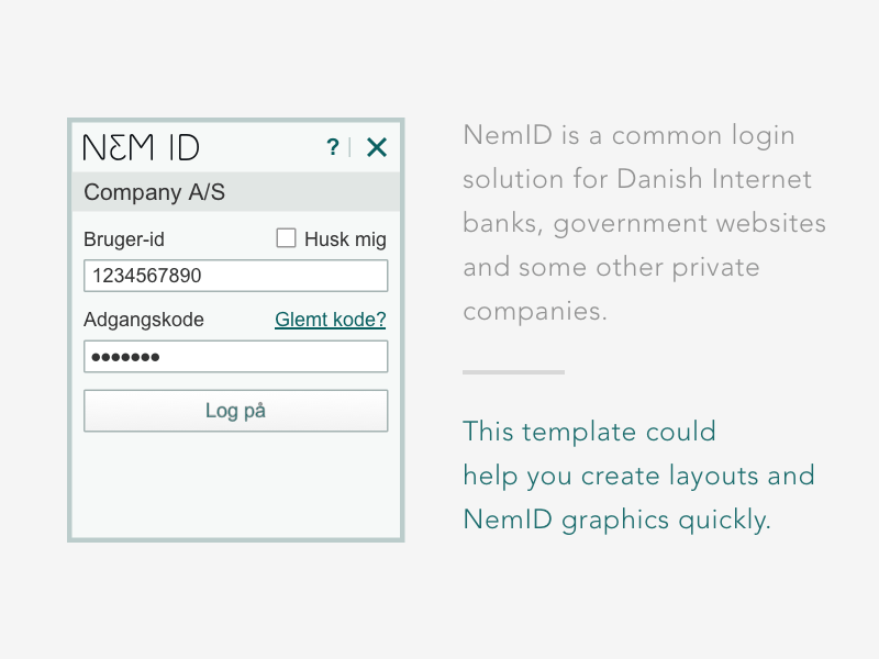 NemID Design Template
