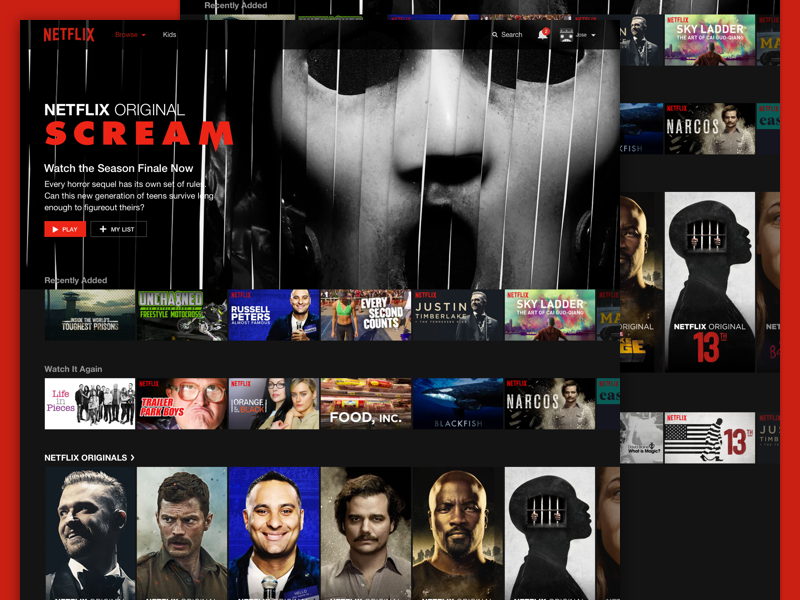 iPad Netflix Player Sketch freebie - Download free resource for Sketch - Sketch App Sources