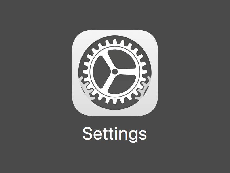 where is settings icon