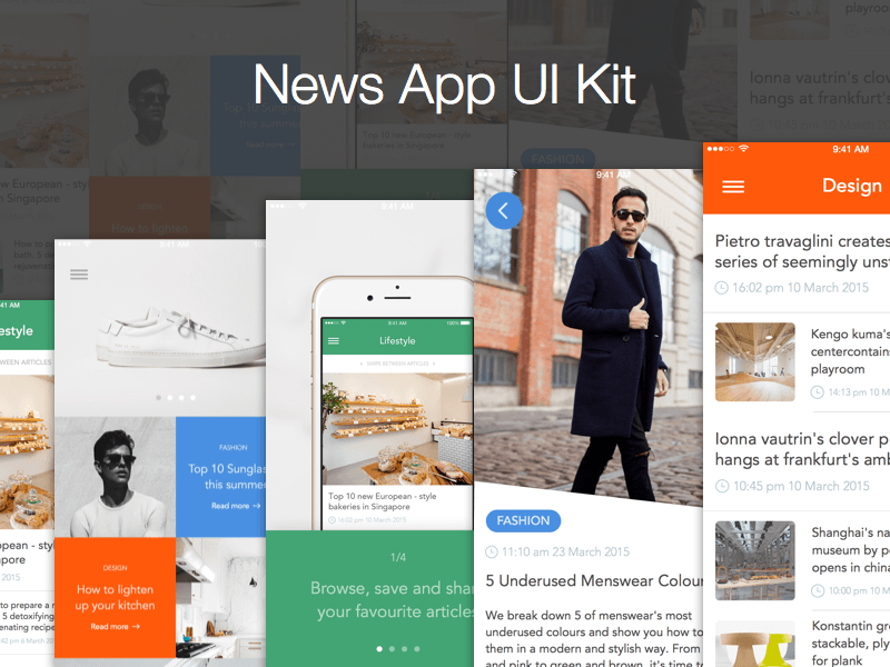 News App Ui Kit Sketch Freebie Download Free Resource For Sketch Sketch App Sources