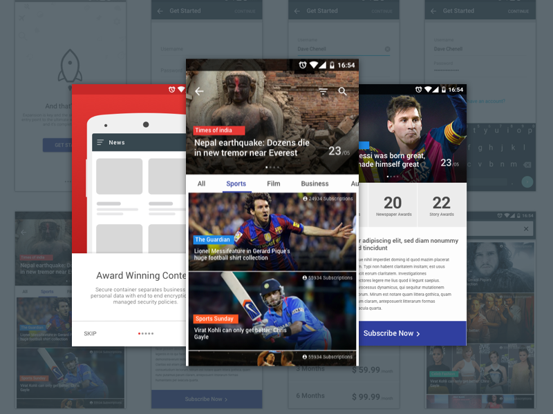 Subscription Pages Mobile App UI Kit  Figma Community