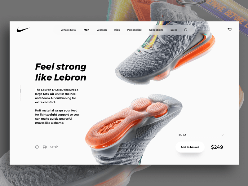 Nike Landing Screen