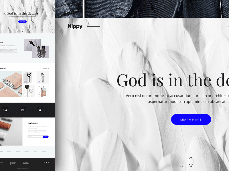 Nippy Landing Page