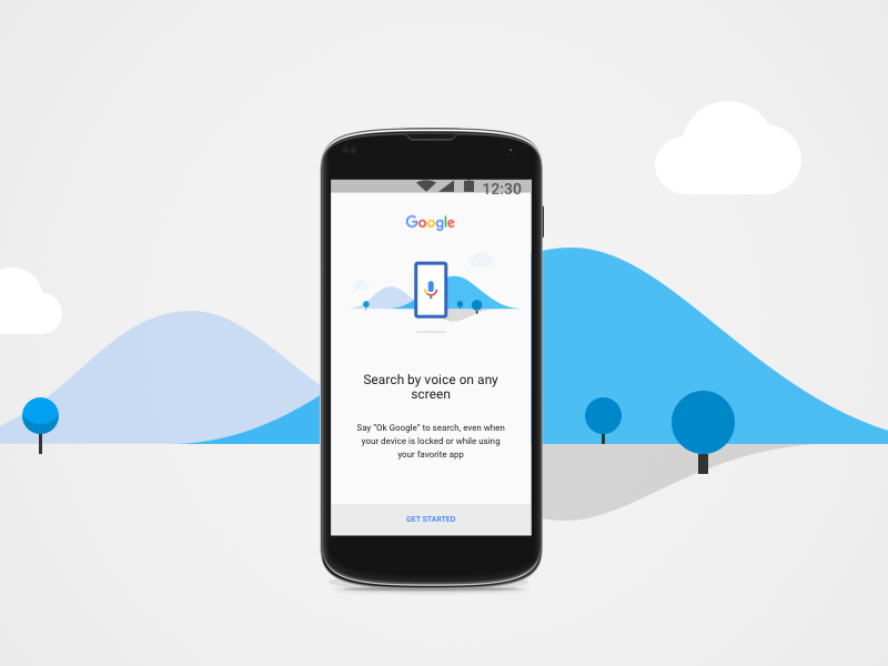 OK Google Onboarding Screen