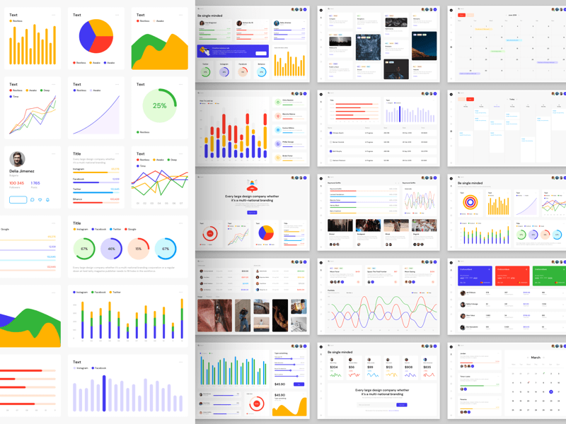 Free ERP Dashboard Template Sketch - TitanUI