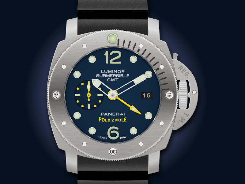 Luminor Submersible 1950 GMT Watch