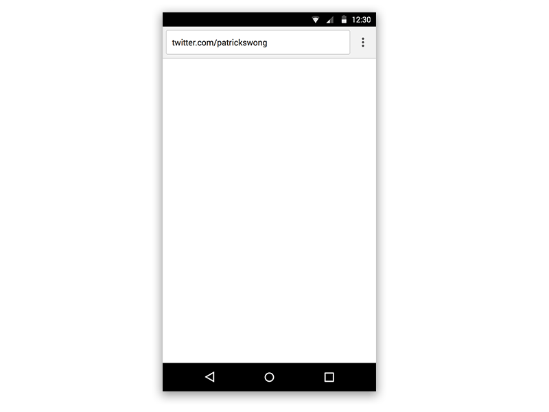 Android Material Design Chrome Web Browser