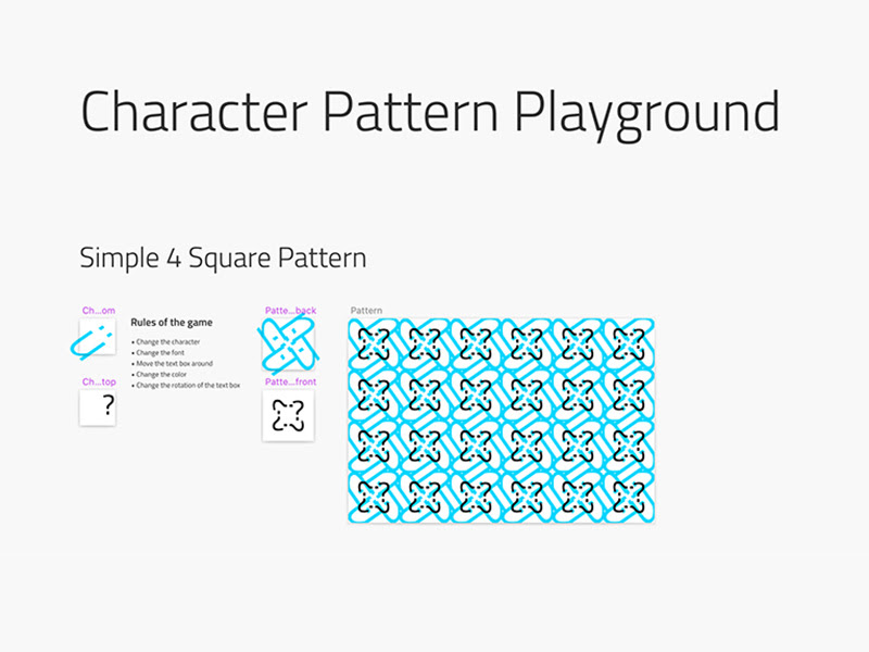 Pattern Background Generator and Playground