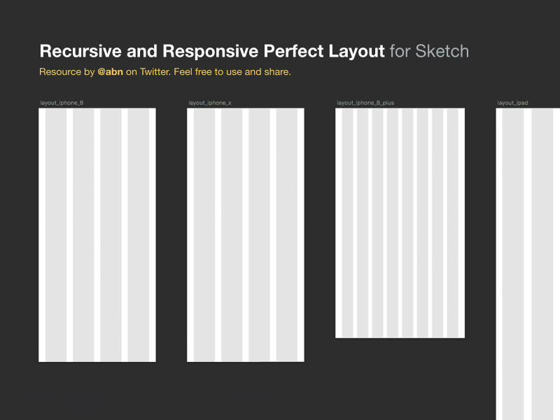 Recursive And Responsive Layout Grid Sketch Freebie Download Free Resource For Sketch Sketch App Sources