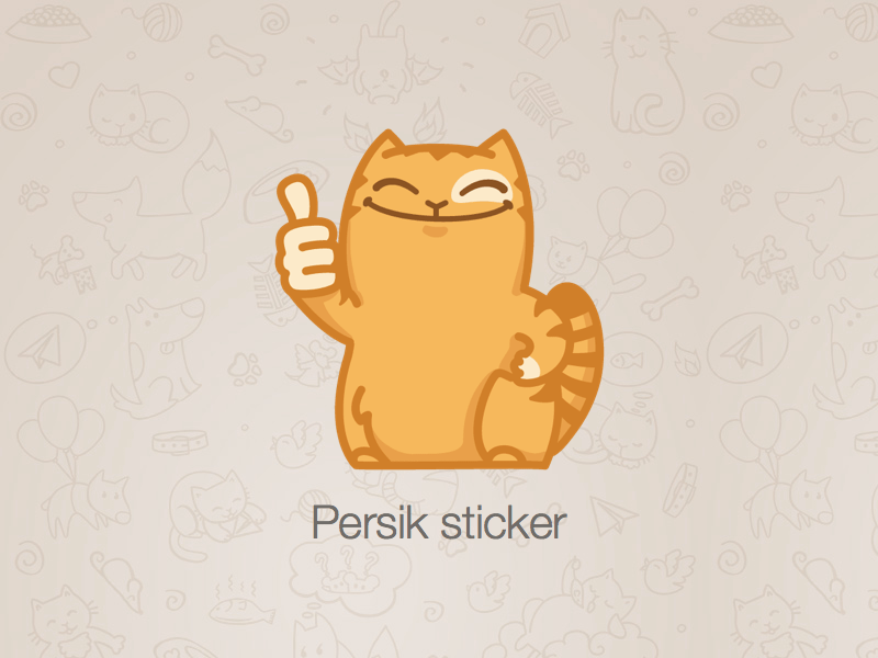 Persik Sticker