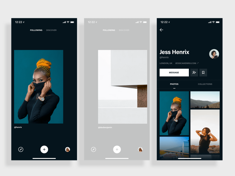 Photo App Browsing Concept