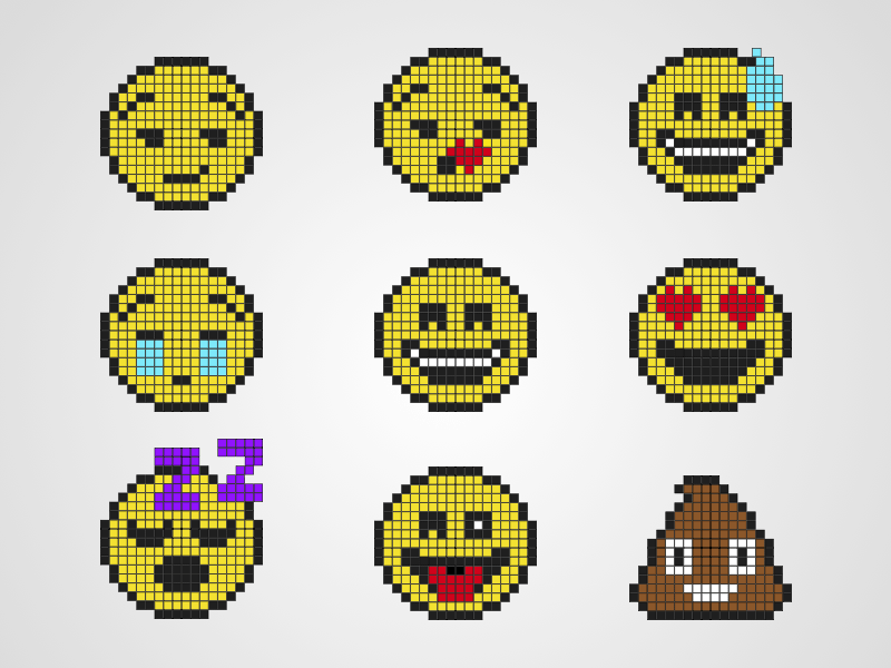Pixel Emoji Set