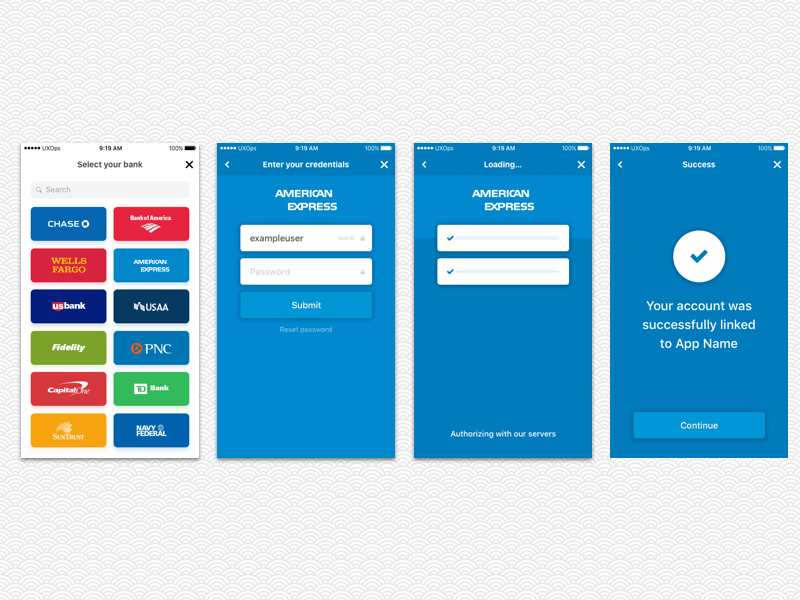 Plaid Auth UX Template