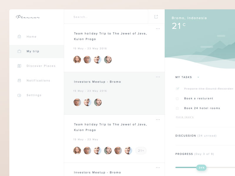 Planner Dashboard Concept
